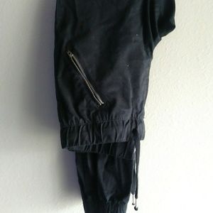 Black chino pants